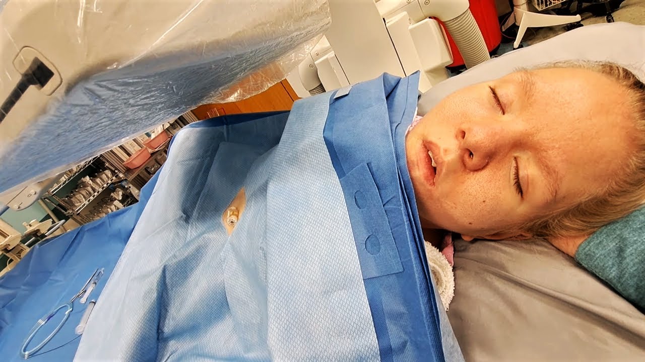 Sleeping at the hospital for the night!